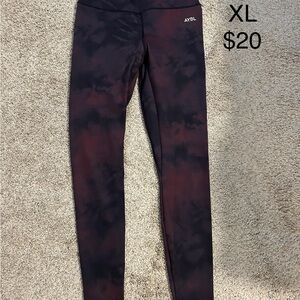 AYBL Black and Red Leggings
